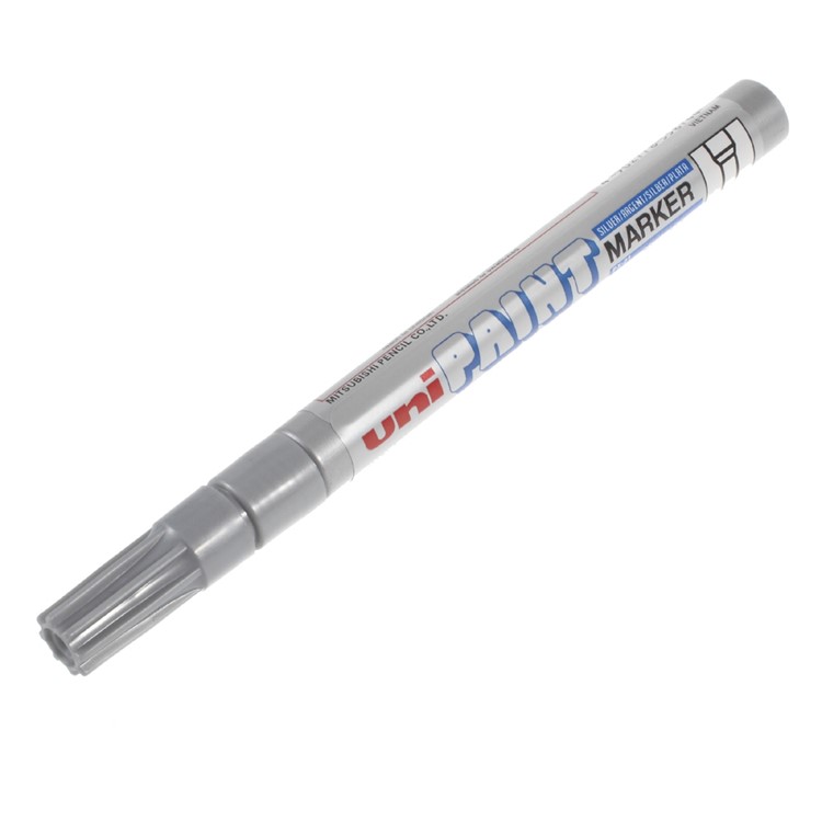 Uni-paint PX-21 Oil-based Fade-resisting Paint Mark Pen with Fine Point - Grey-1