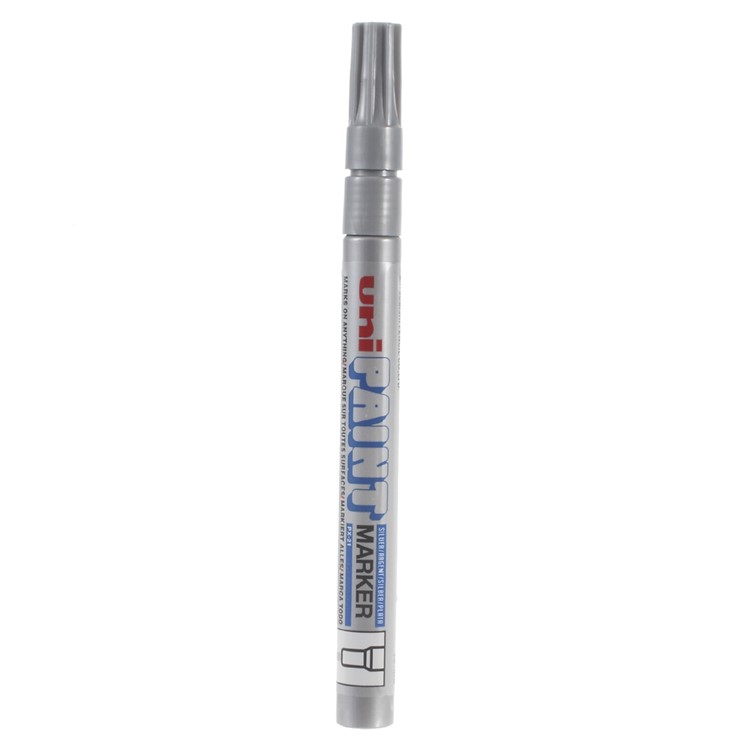 Uni-paint PX-21 Oil-based Fade-resisting Paint Mark Pen with Fine Point - Grey-2