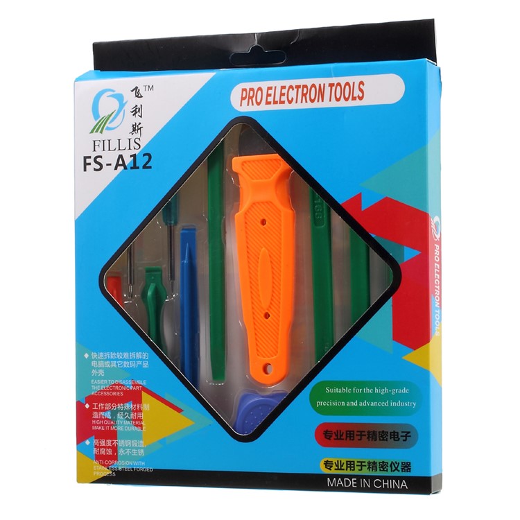 12 Pieces Set Professional Pry Tool Disassembly Repair Kit (FS-A12 )-5