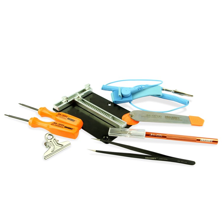 JAKEMY 9-in-1 DIY Professional PCB Holder Screwdriver Toolkit Repair Too Set JM-1102-1