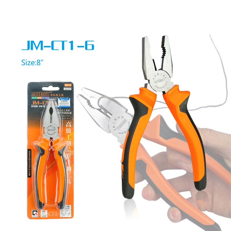 JAKEMY JM-CT1-6 8,0-Zoll-Hardware-Tool Rutschfeste Griff Lineman Zange-1
