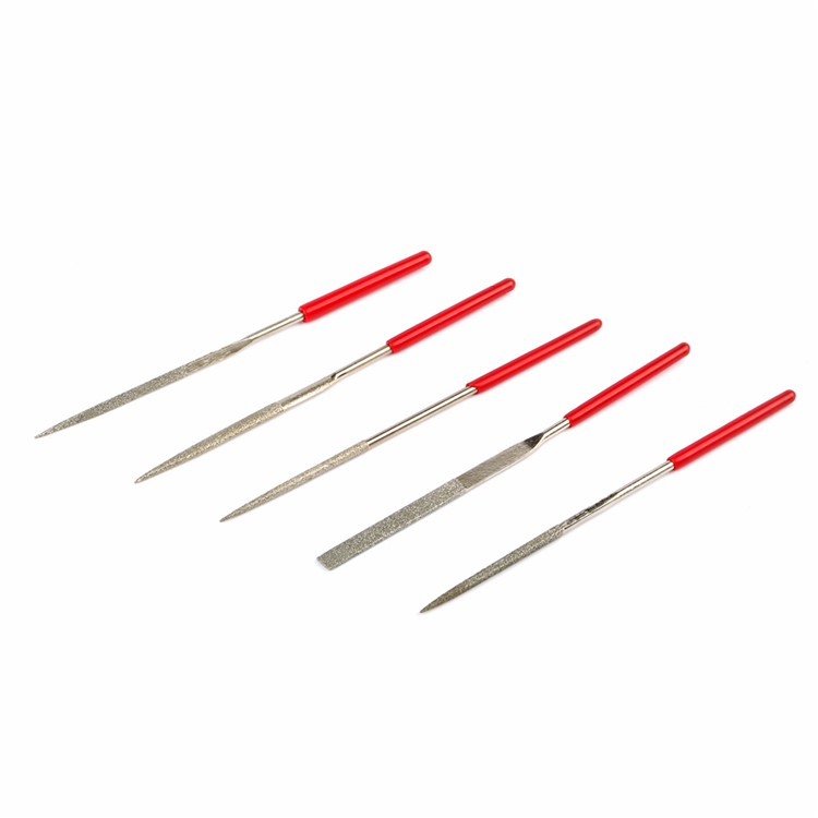 JAKEMY JM-FL1-1 5PCS/Lot Diamante Shaping Rasp Small Woodworking Rasp Half Round Triangular Flat Quartet-1