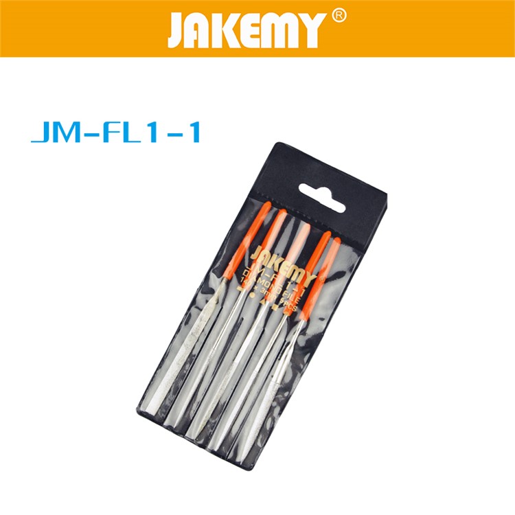 JAKEMY JM-FL1-1 5PCS/Lot Diamante Shaping Rasp Small Woodworking Rasp Half Round Triangular Flat Quartet-6