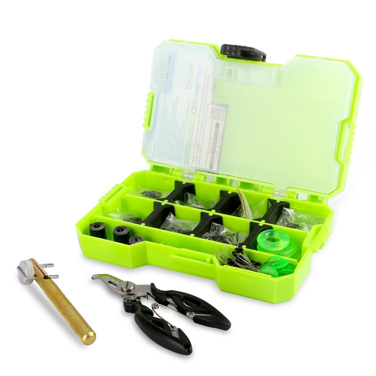 JAKEMY Fishing Accessories Tool Kit with Storage Box + Fishing Pliers JM-PJ5002-1