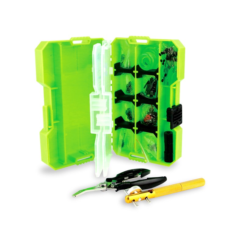 JAKEMY Fishing Accessories Tool Kit with Storage Box + Fishing Pliers JM-PJ5002-5
