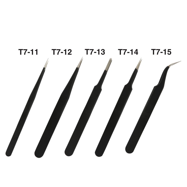 JAKEMY T7-13 Anti-Static Broad Tip Tweezer-9