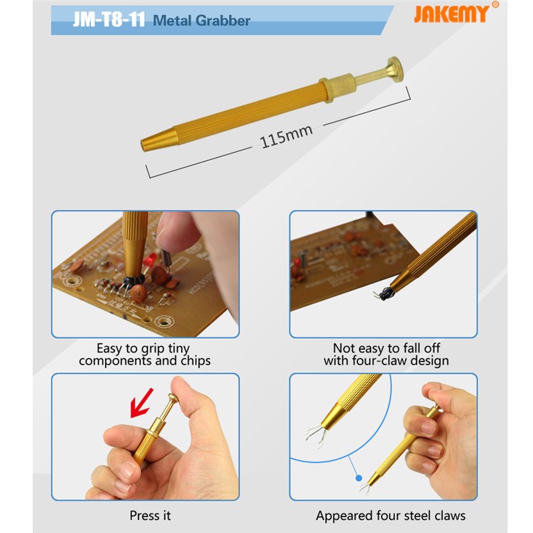 JAKEMY JM-T8-11 Precision Parts Components Chips Grabber-7