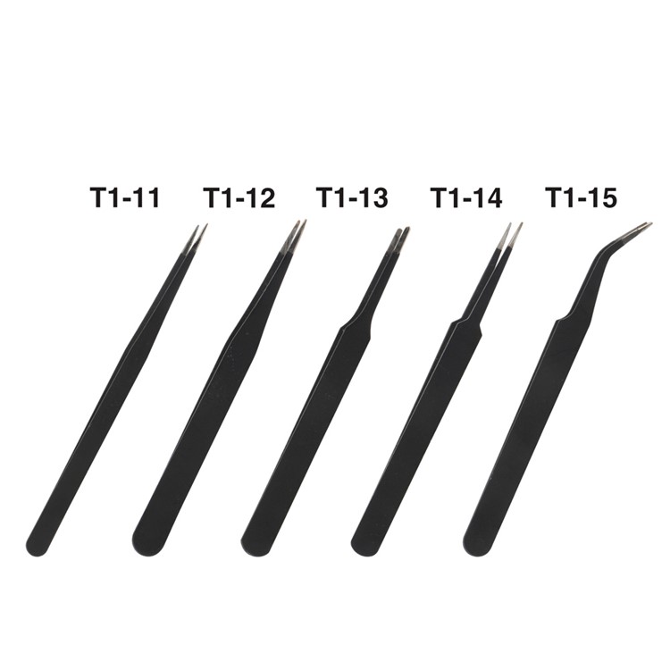 JAKEMY JM-T1-T15 Professional Curved Tip Tweezers-3