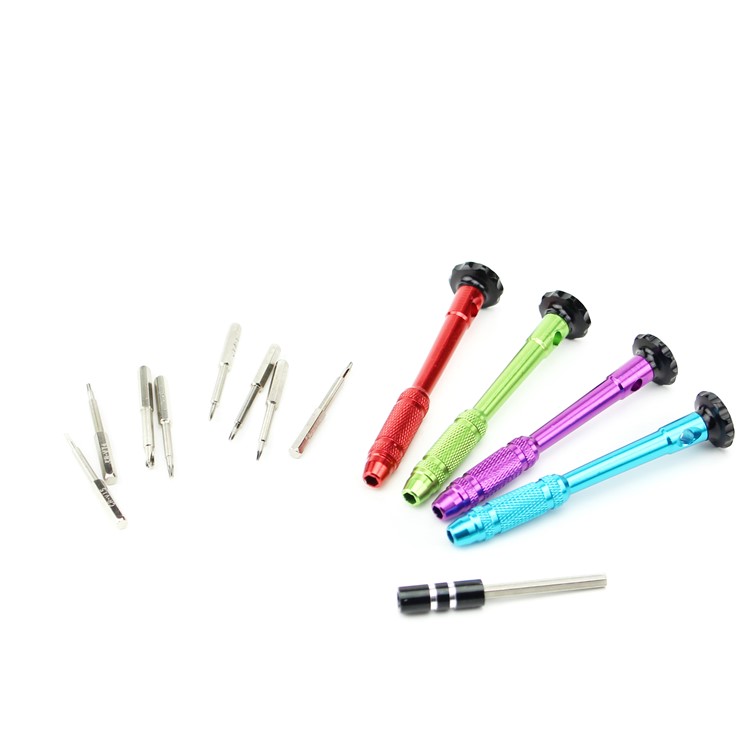 10-in-1 Professional Non-slip Handle with Pentagon Philips Slotted Torx Screwdriver Bits - Green-9