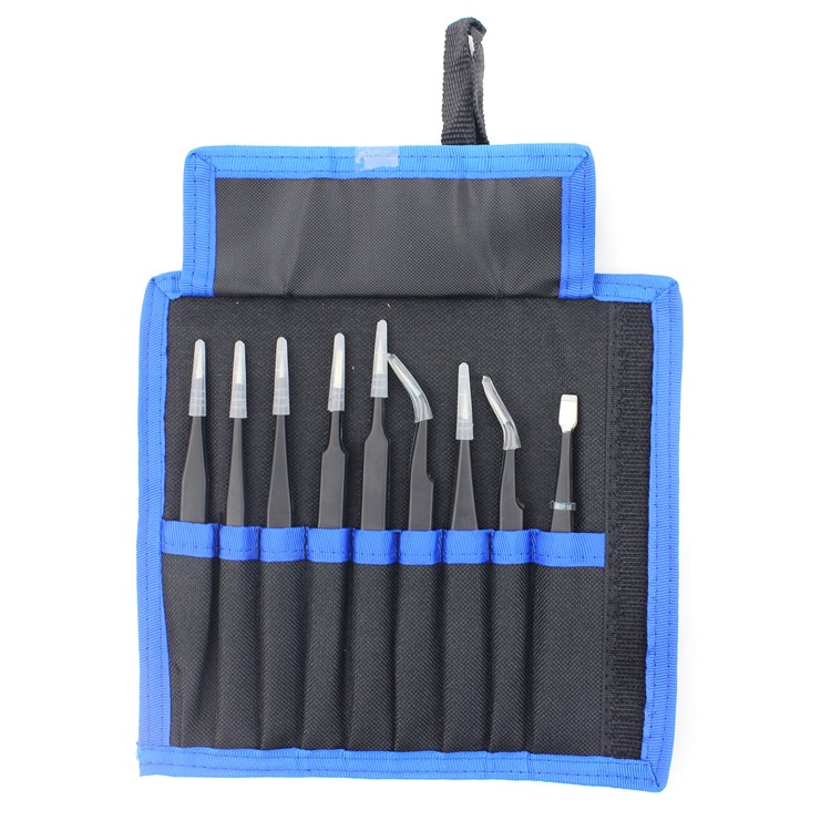 Professional 9-in-1 Anti-static Tweezers Set Kit-15