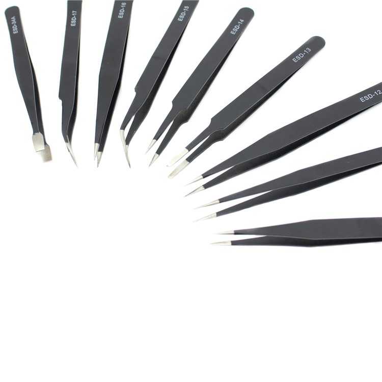 Professional 9-in-1 Anti-static Tweezers Set Kit-3