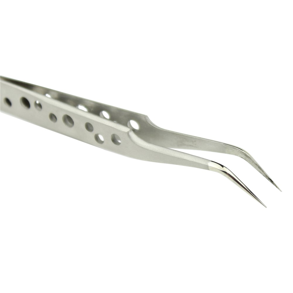 JF-602 High-strength Alloy Curved Tip Tweezer Repair Tool-5
