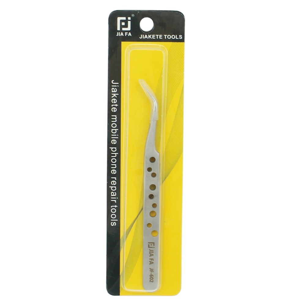 JF-602 High-strength Alloy Curved Tip Tweezer Repair Tool-9