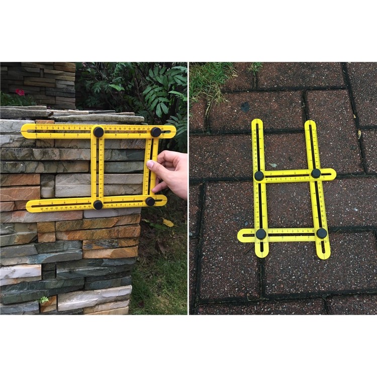 Plastic Multi-Angle Measuring Ruler with Unique Line Level-5