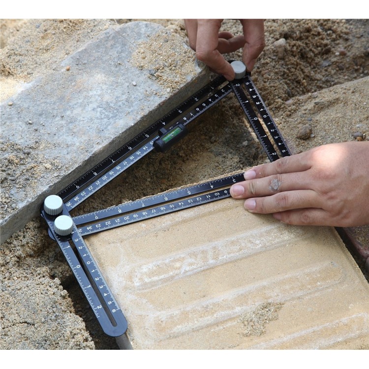 Aluminum Alloy Multi-Angle Measuring Ruler with Unique Line Level-8