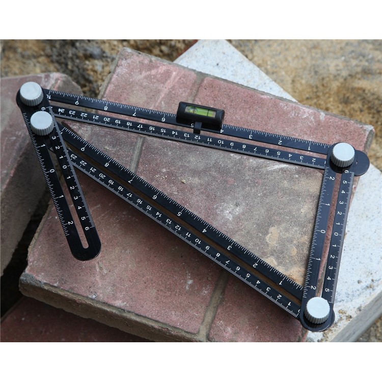 Aluminum Alloy Multi-Angle Measuring Ruler with Unique Line Level-9