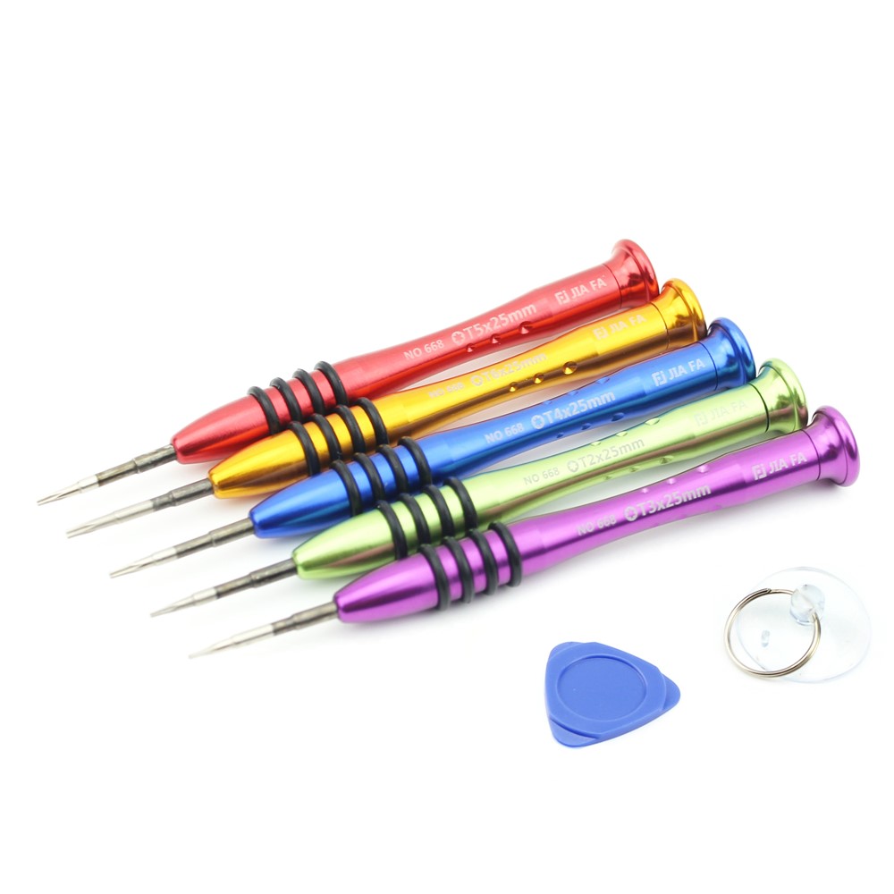 JF-825 7-in-1 Professionelle Reparatur-Tool Anti-Rutsch-Griff Torx-Schraubendreher-Kit-1