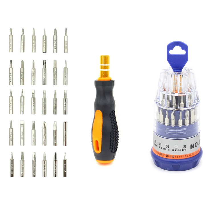 31-in-1 Precision Screwdriver Disassembly Repair Tool Set for iPhone Samsung Etc. (P833-31)-1