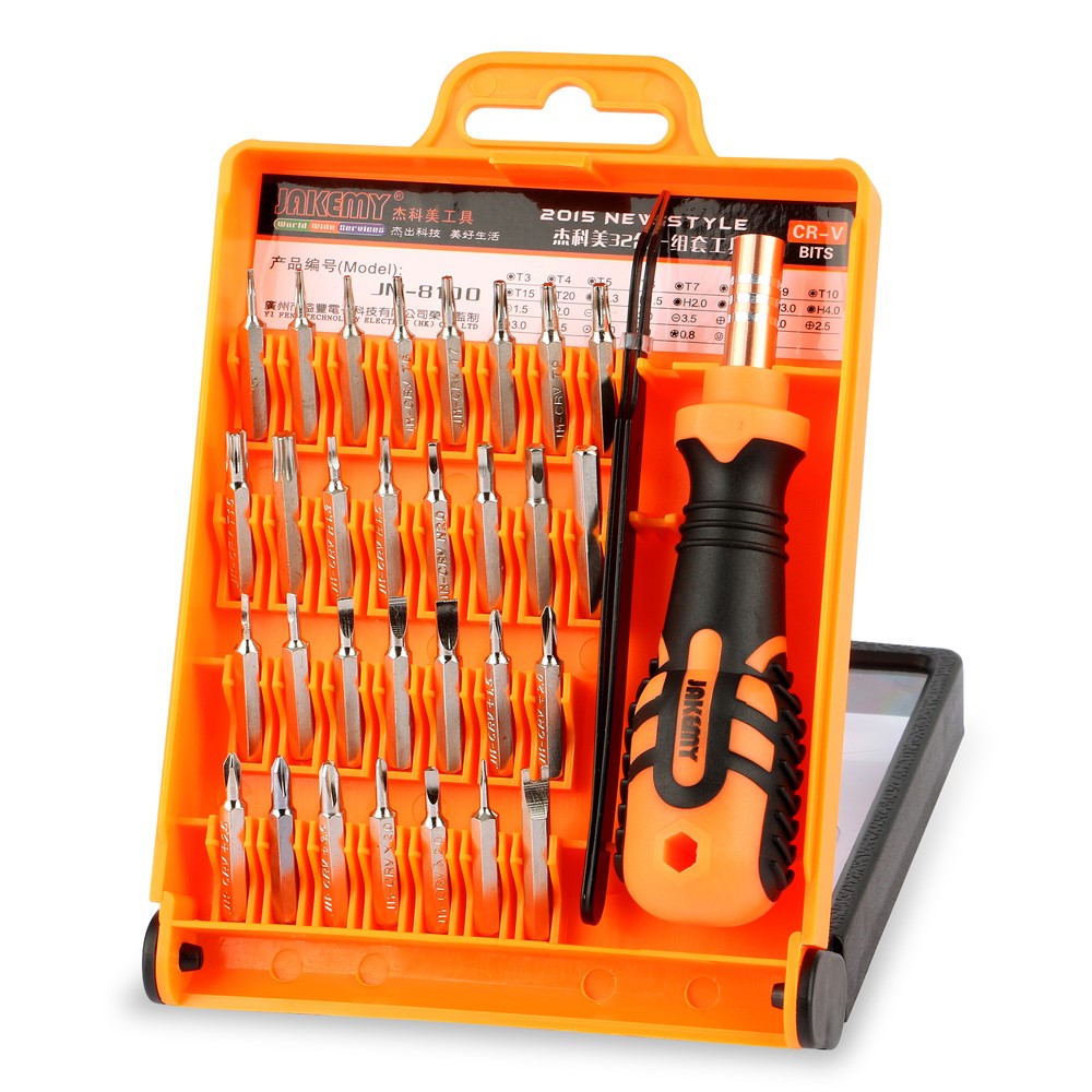 JAKEMY 32-in-1 Professional Hardware Screwdriver Tool Kit (JM-8100)-2
