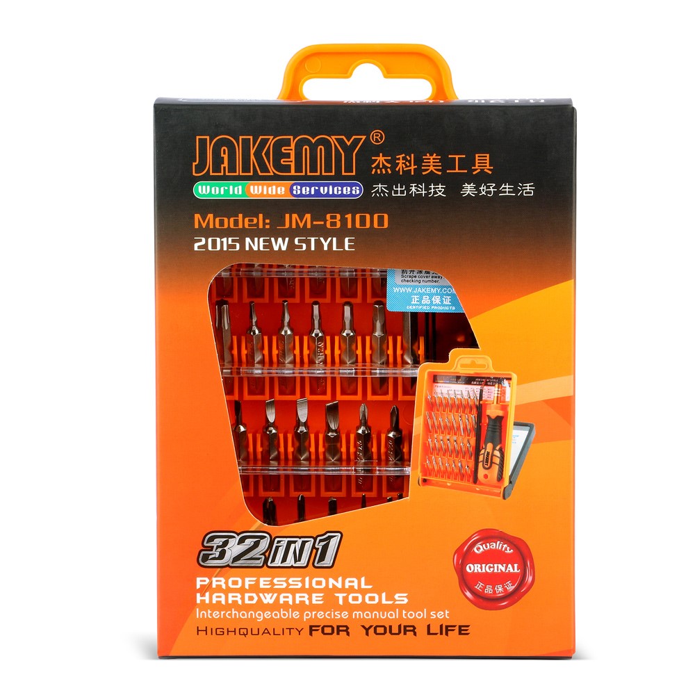 JAKEMY 32-in-1 Professional Hardware Screwdriver Tool Kit (JM-8100)-8