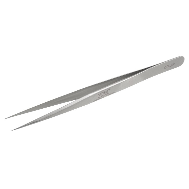 VETUS High Strength Stainless Steel Professional Professional Extra Strength Tweezers (00-JP) - Style B-3