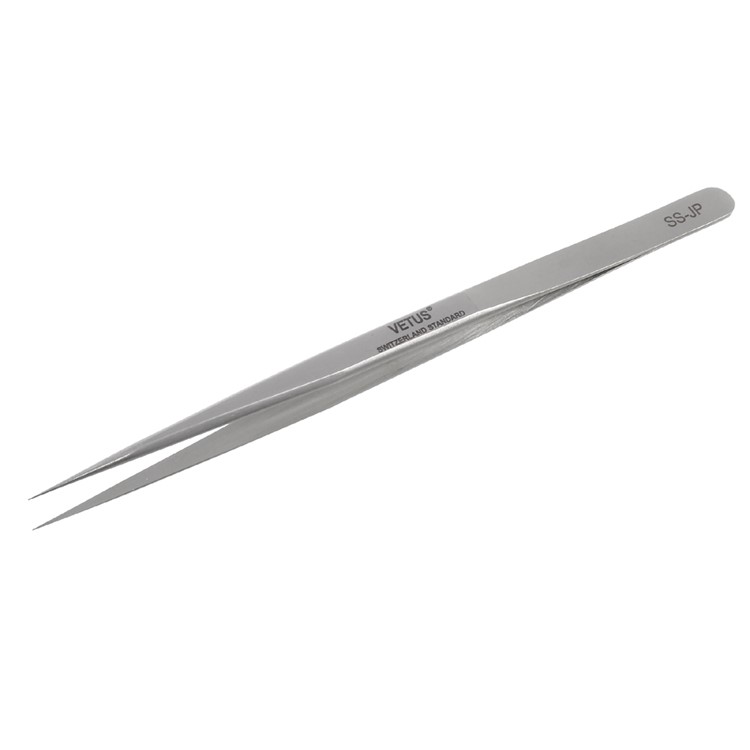 VETUS High Strength Stainless Steel Long Pointed Tip Tweezers (SS-JP)-1