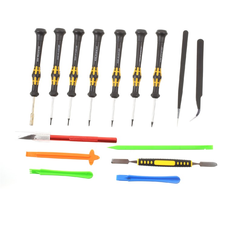 Professional 16-in-1 Screwdriver Pry Disassemble Repair Tool Kit Set
