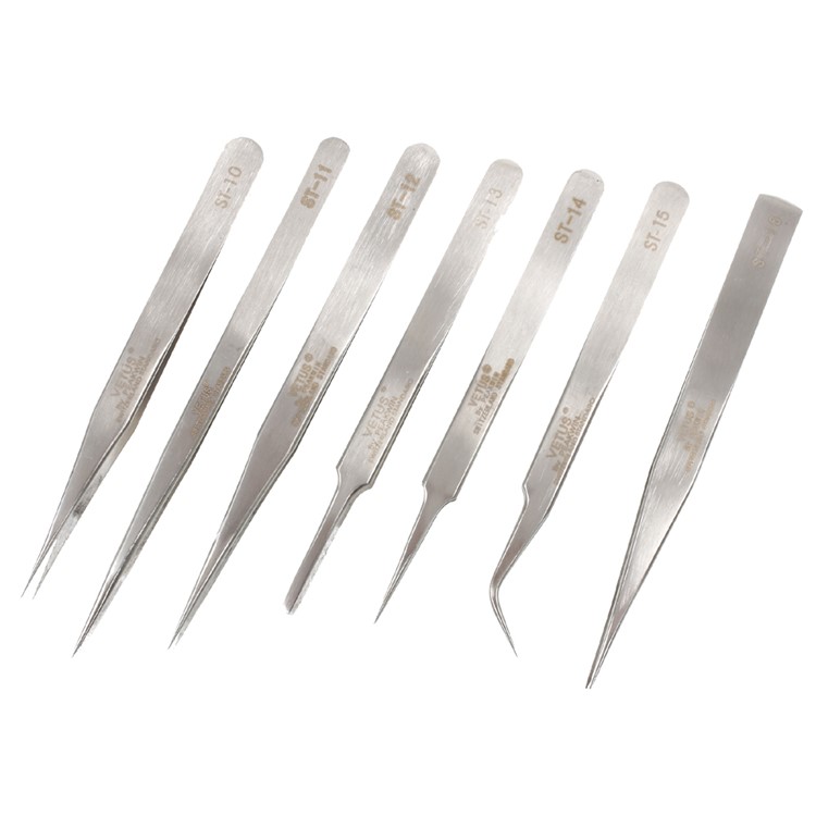 VETUS 7-in-1 High Strength Stainless Steel Precision Tweezers Set-1