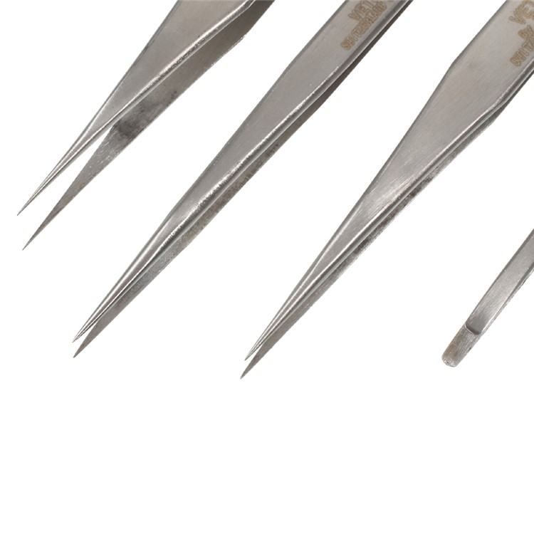 VETUS 7-in-1 High Strength Stainless Steel Precision Tweezers Set-4