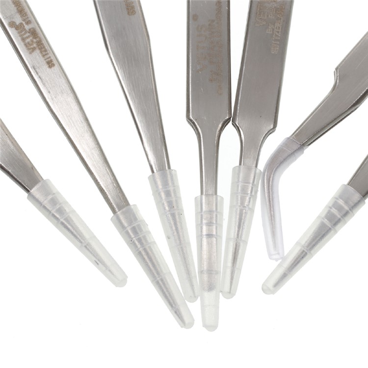 VETUS 7-in-1 High Strength Stainless Steel Precision Tweezers Set-7