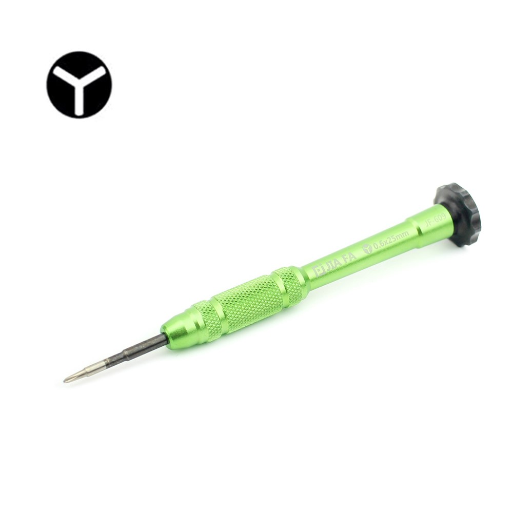 Non-slip Handle Professional 0.6 Tri-wing Screwdriver - Green-1