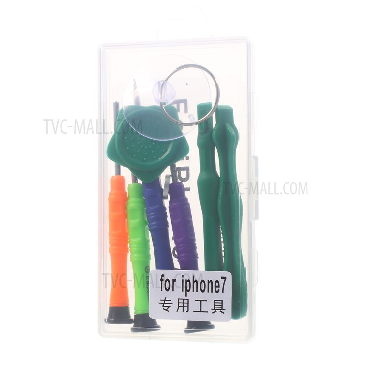Kit de ferramentas de reparo 10Pcs / Set para iPhone 7 Ferramentas de abertura da chave de fenda magnética-8