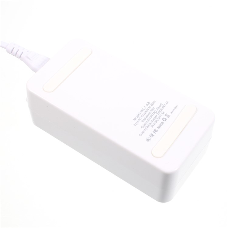 A8 35W Quick Charge QC3.0 8 USB Ports Smart USB Charger with Display Screen for Phones Tablets - EU Plug-5