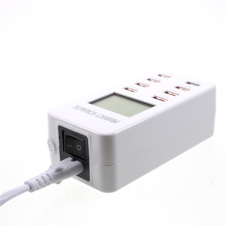A8 35W Quick Charge QC3.0 8 USB Ports Smart USB Charger with Display Screen for Phones Tablets - EU Plug-7