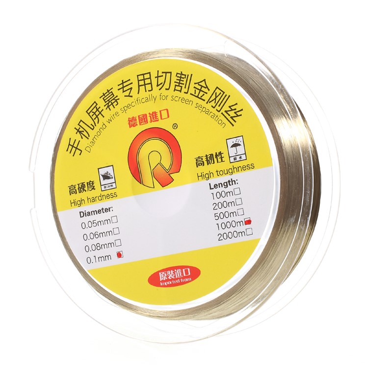 1000m Diamante Cable for Separating Mobile Phone LCD Screen - Diamater: 0.06mm-3