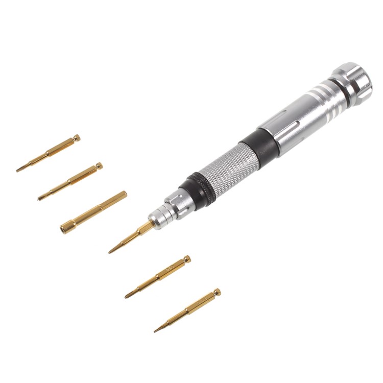 6-in-1 Professional Screwdriver Repair Tool Set for iPhone 7 - Silver Color-1