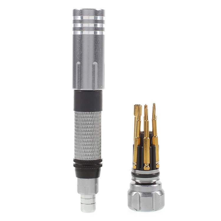 6-in-1 Professional Screwdriver Repair Tool Set for iPhone 7 - Silver Color-8