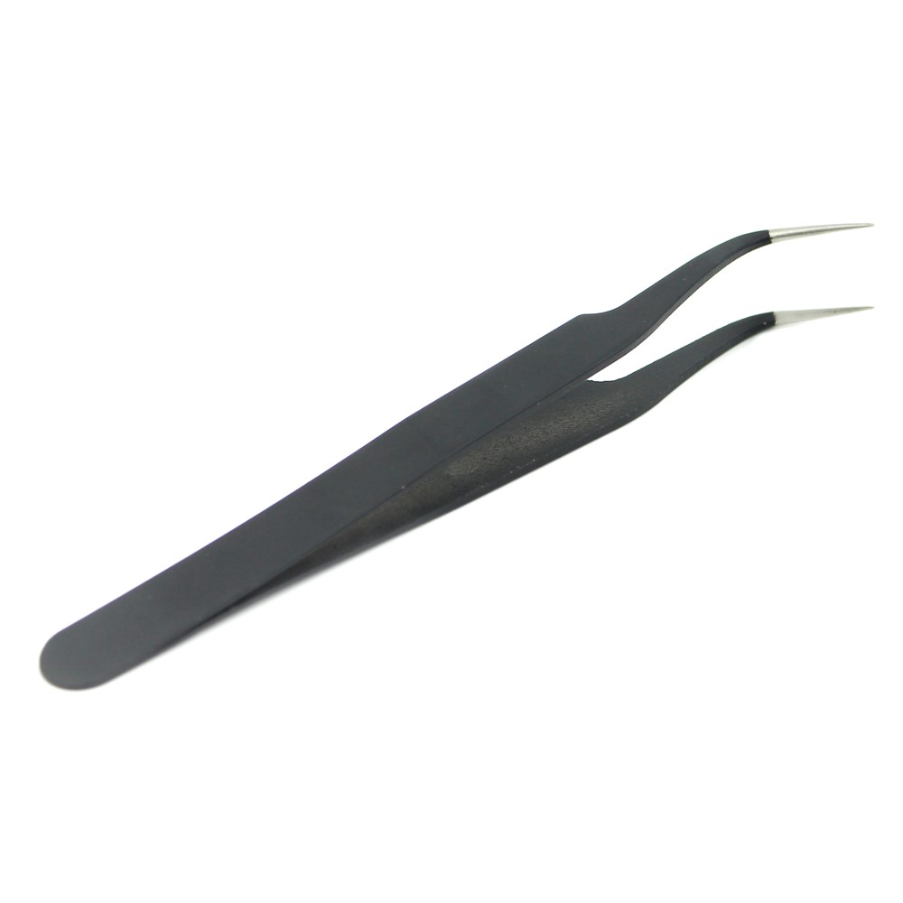 JF-604 Professional Stainless Steel Curved Tip Tweezer Maintenance Tool-3