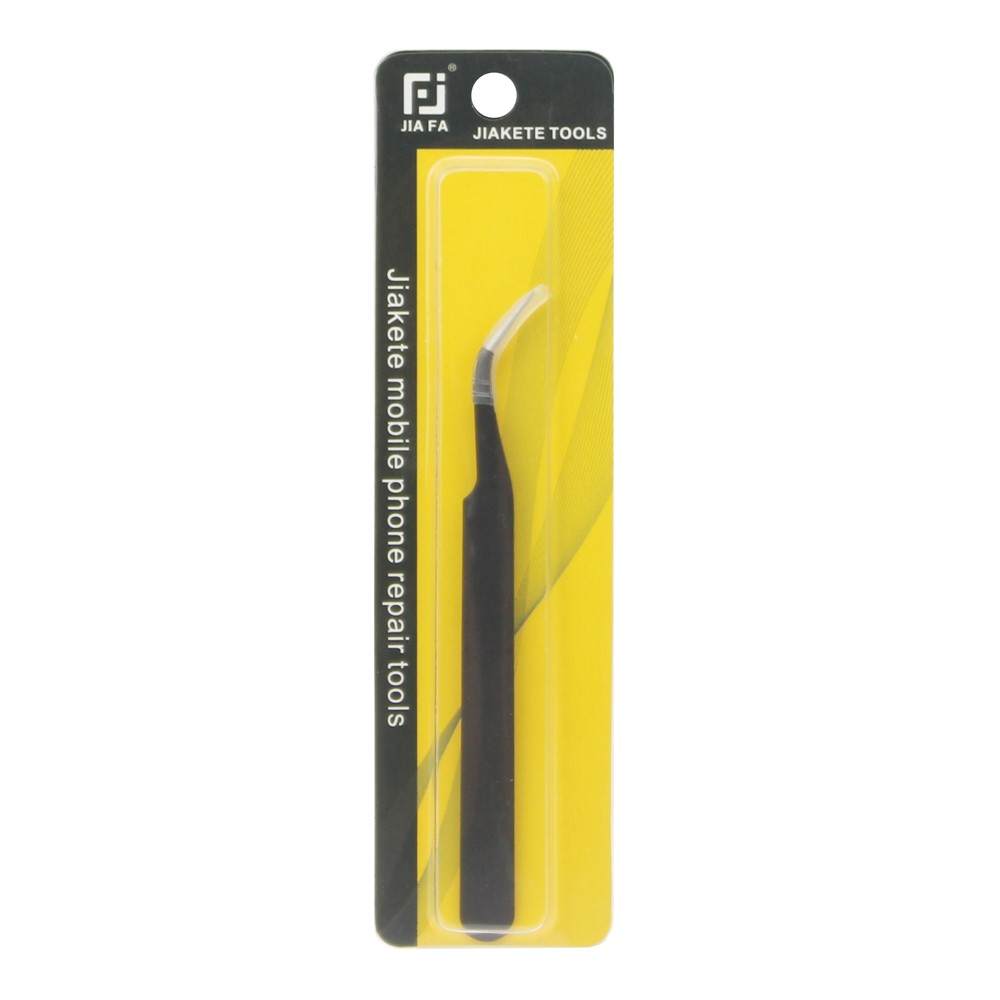 JF-604 Professional Stainless Steel Curved Tip Tweezer Maintenance Tool-6