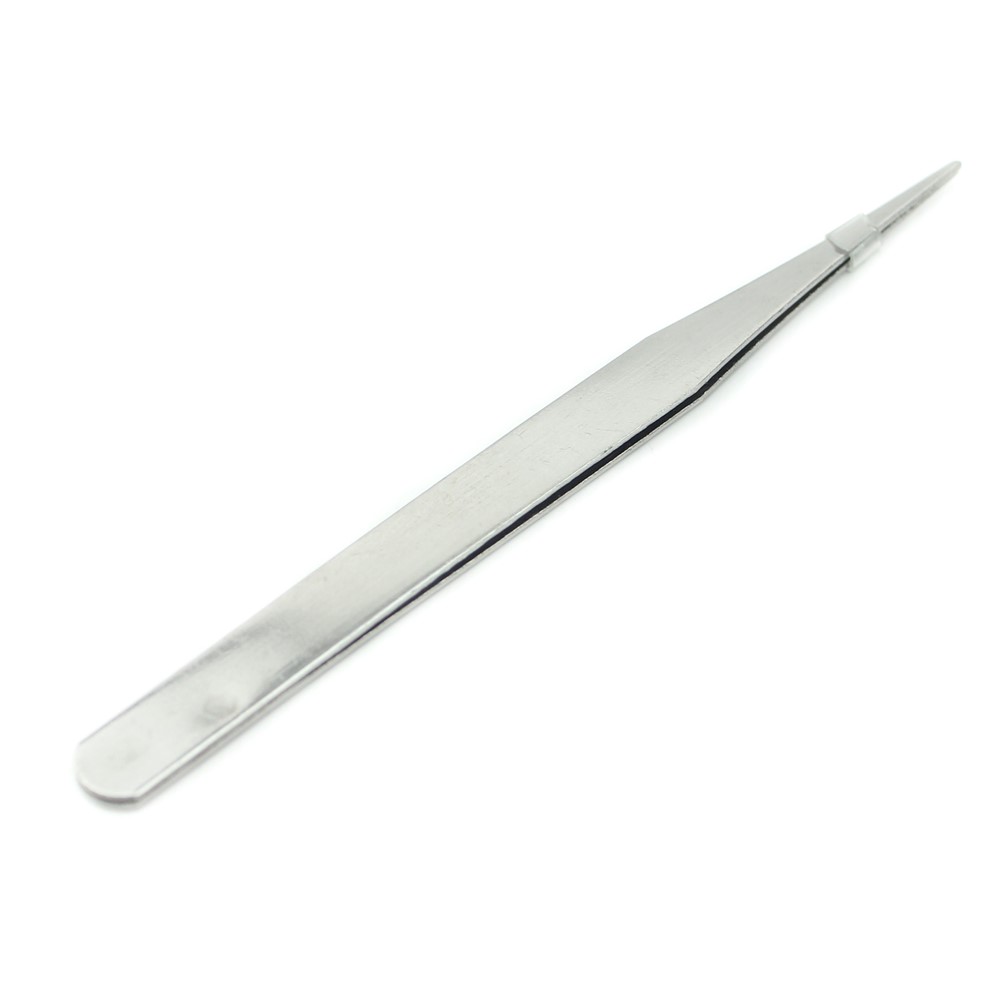 JF-605 Portable Mini Metal Straight Tweezers Cellphone Repair Tool-2