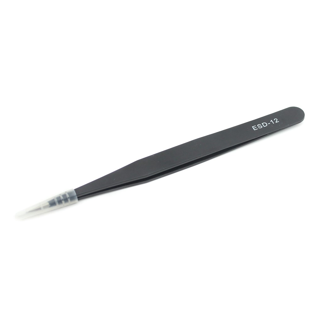 JF-604 Professional Straight Tip Stainless Steel Tweezer Maintenance Tool-3