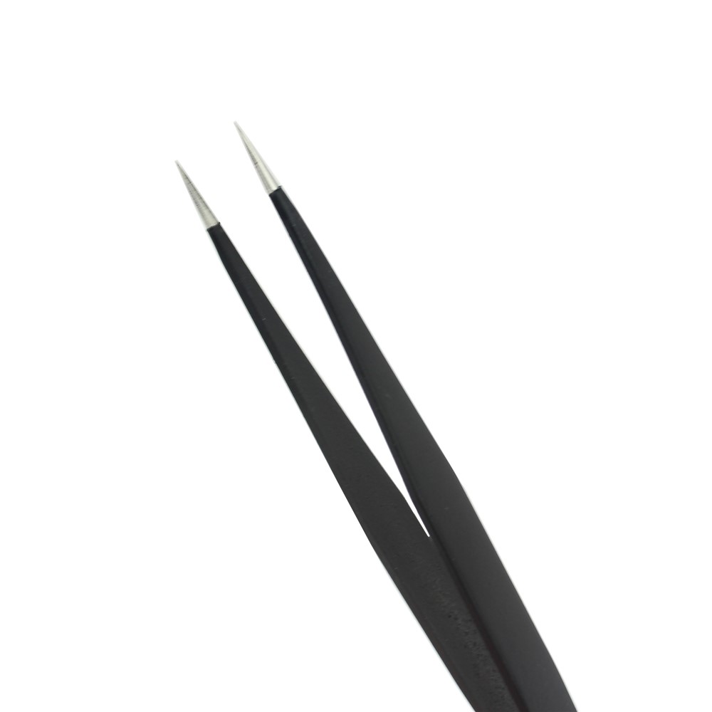 JF-604 Professional Straight Tip Stainless Steel Tweezer Maintenance Tool-7
