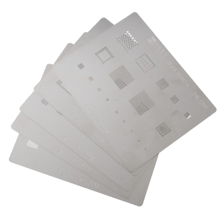 5Pcs/Set Solder Tin Plate BGA Steel Mesh IC Chip Plating Mesh for iPad Pro, iPad Mini, Etc.-6