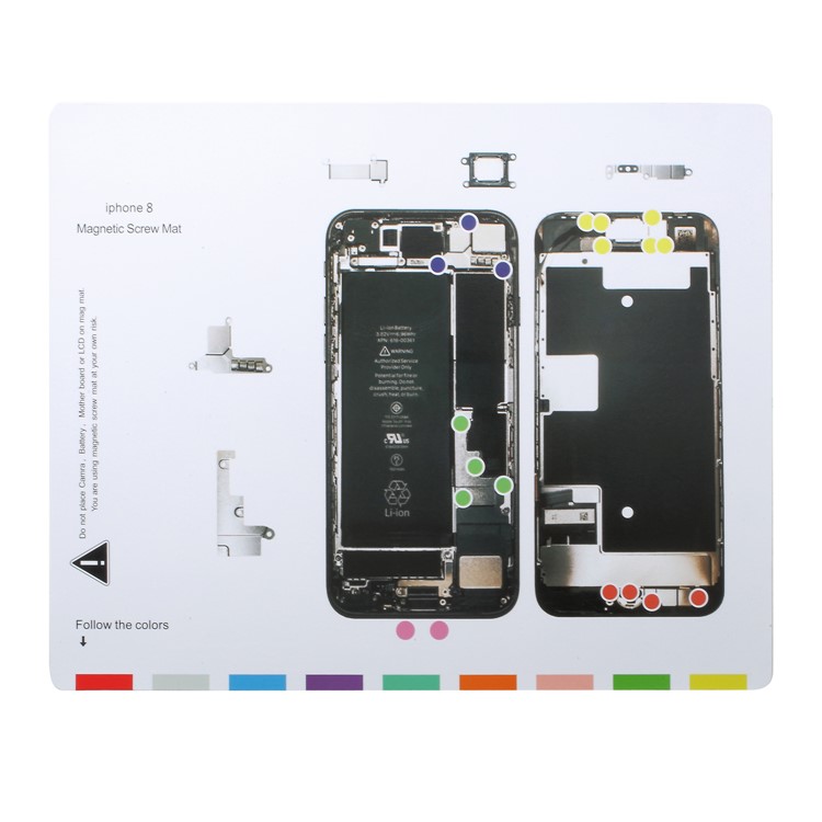 Magnetic Screw Keeper Mat Helping Repair Tool for iPhone 8-1