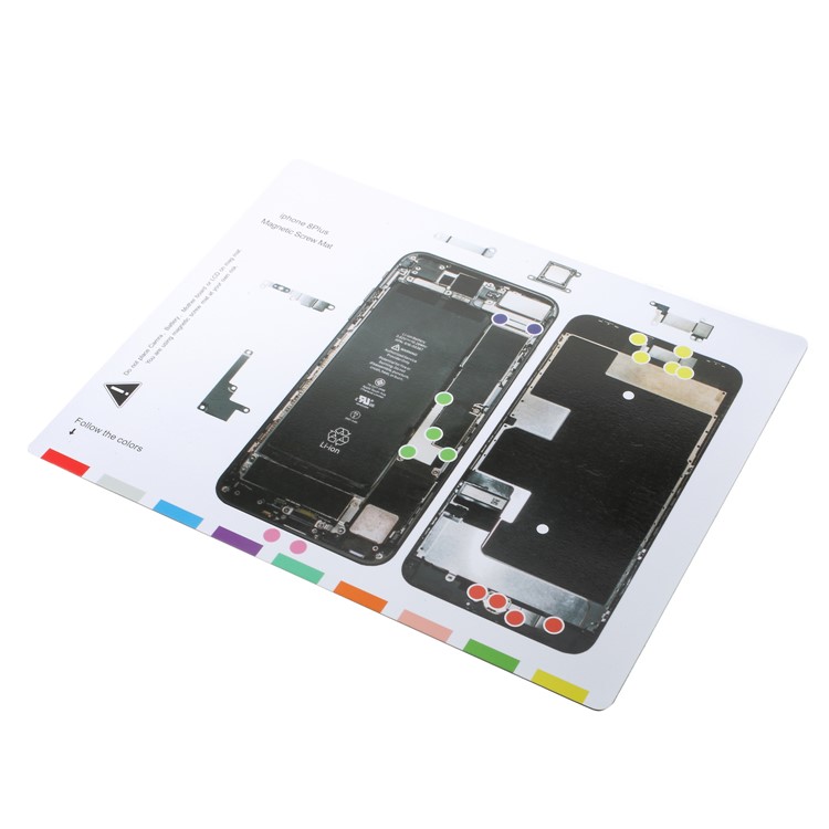Estera Magnética Del Encargado Del Tornillo Que Ayuda A Reparar La Herramienta Del Cojín Para El Iphone 8 Más-2