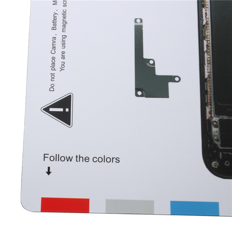 Estera Magnética Del Encargado Del Tornillo Que Ayuda A Reparar La Herramienta Del Cojín Para El Iphone 8 Más-4