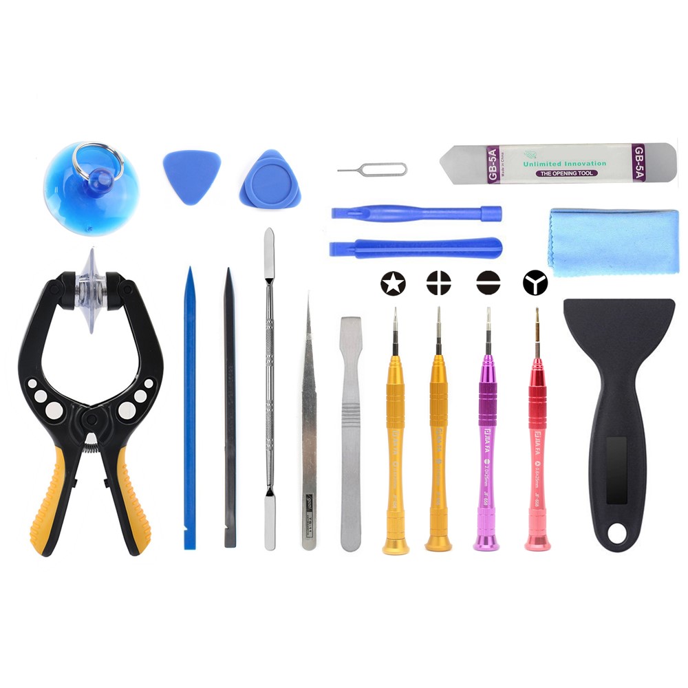 

JF-8131 19-in-1 Smartphones Tablets Opening Repair Tool Kit