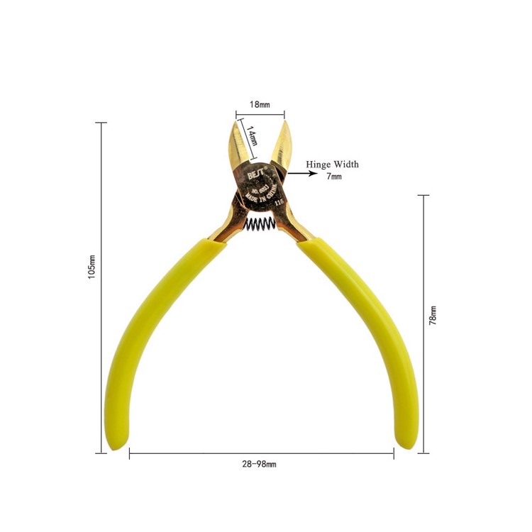 BEST BST-602J Carbon Steel Diagonal Pliers Electronic Cable Cutting Clamp-7