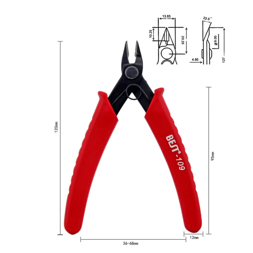 BEST BST-109 Electronic Copper Wire Cutting Cable Cutter Diagonal Pliers-7