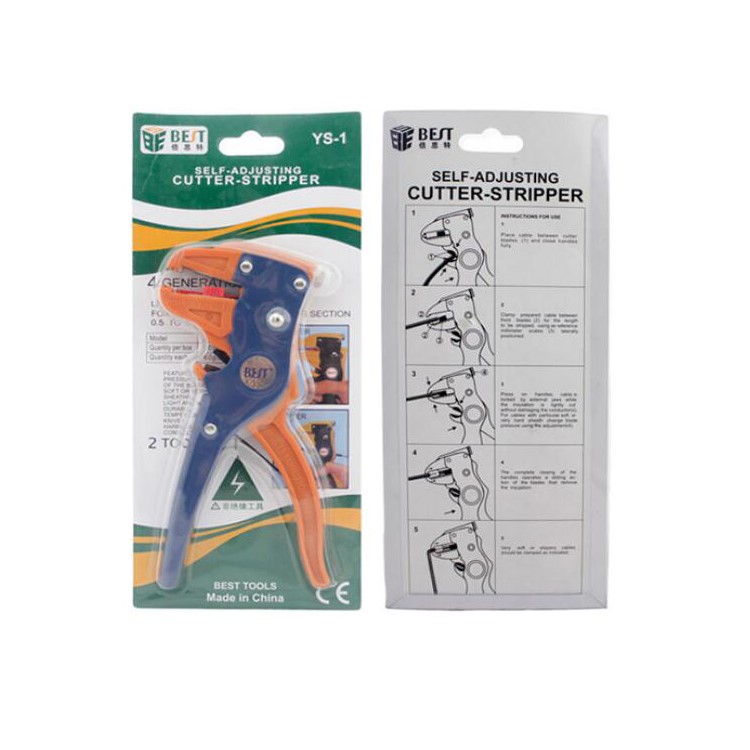 BEST BST-318 Multi Functional Tool Pliers Wire Stripper and Cutter BEST YS-1 Handhold Stripping Plier-5